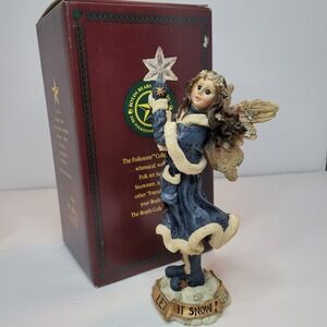 Boyds Bear‎ Folkstone Astrid Snow Angel Figurine Approx 7.5" Tall Retired 1997